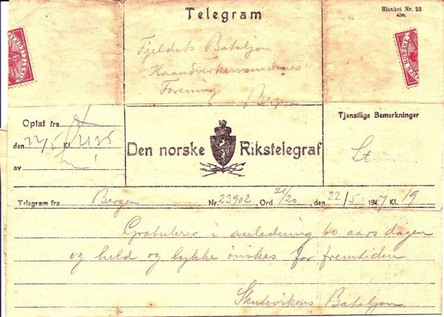 60 års jubileet i 1917